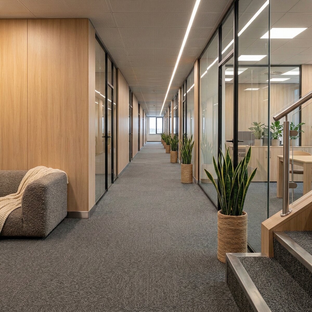 사무실 복도 정기 관리